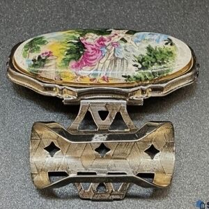 Vintage Victorian-Style Mirrored Lipstick Holder